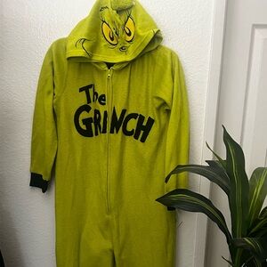 Dr. Seuss Grinch onesie - Bright Green size 11/13 large